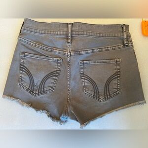 Hollister High Rise Grey Cutoff Jean Shorts